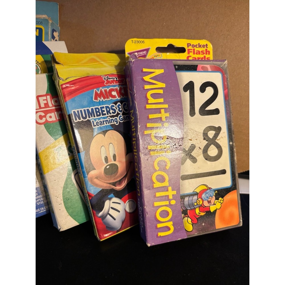 Flash cards Lot - Addition, Subtraction, Multiplication Learning Math 5 Packs - Picture 3 of 4